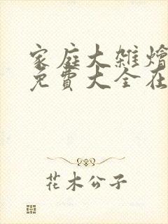 家庭大杂烩小说免费大全在线阅读