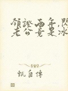领证两年,闪婚老公竟是冰山上司