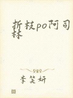 折枝po阿司匹林封面