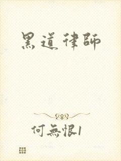 黑道律师封面