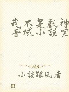 我不是戏神三九音域小说完全版封面
