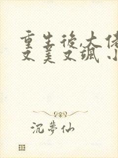 重生后,大佬她又美又飒 小说封面