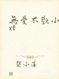 无爱不欢小说txt