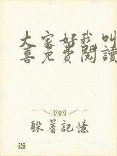 大家好我叫林小喜免费阅读封面