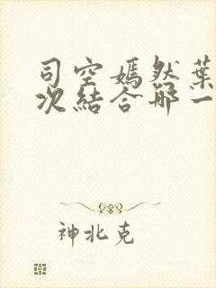 司空嫣然叶凡二次结合哪一章阅读封面
