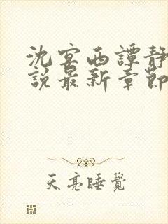 沈宴西谭静凡小说最新章节更新