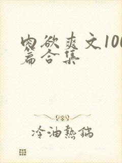 肉欲爽文100篇合集封面