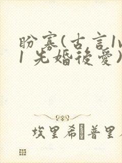 盼寡(古言1v1 先婚后爱)封面