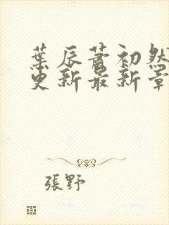 叶辰萧初然刚刚更新最新章节叫什么封面