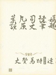 叶凡司徒嫣然小说原文笔趣阁