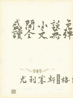 盛开小说免费阅读全文无弹窗