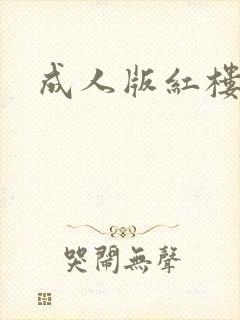成人版红楼梦封面