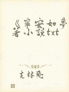 《宁安如梦》原著小说txt