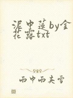 泥中莲by金银花露txt封面