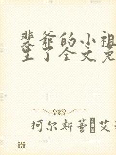 裴爷的小祖宗重生了全文免费阅读