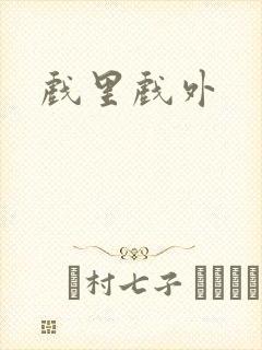 戏里戏外封面