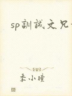 sp训诫文兄妹封面