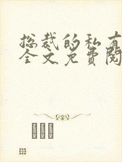 总裁的私有宝贝全文免费阅读