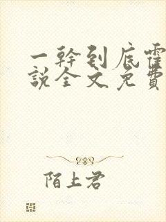 一干到底霍坤小说全文免费阅读封面