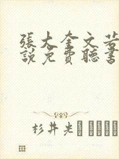 张大奎文若娴小说免费听书