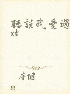 听说我爱过你txt封面