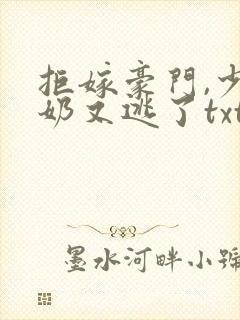 拒嫁豪门,少奶奶又逃了txt.小说免费阅读