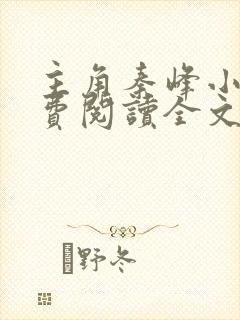 主角秦峰小说免费阅读全文