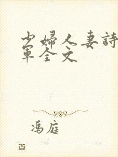 少妇人妻诗雨小军全文
