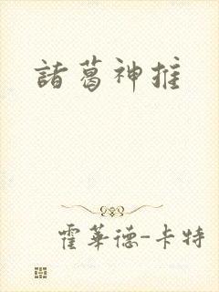 诸葛神推封面