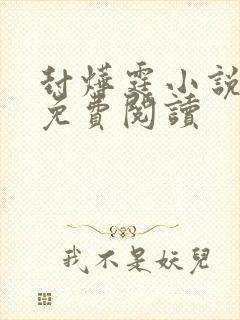 封烨霆小说全文免费阅读封面