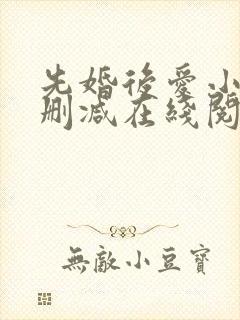 先婚后爱小说无删减在线阅读封面