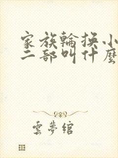 家族轮换小说第二部叫什么名字