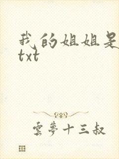 我的姐姐是美女txt