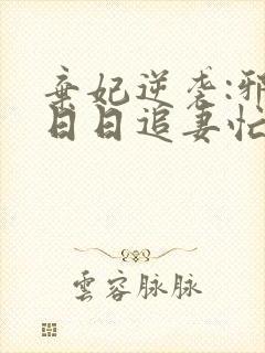 弃妃逆袭:邪王日日追妻忙无弹窗