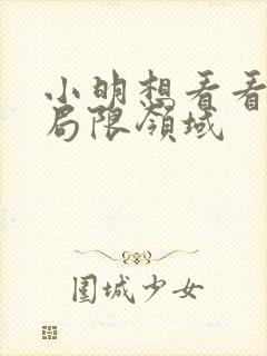小明想看看永久局限领域封面