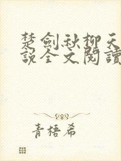 楚剑秋柳天瑶小说全文阅读封面