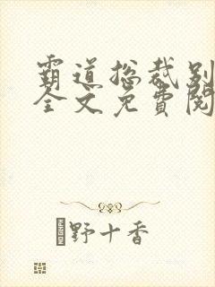 霸道总裁别太坏全文免费阅读全文