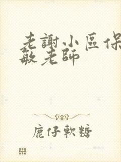 老谢小区保安赵敏老师