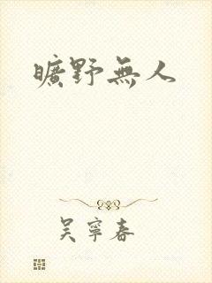 旷野无人封面