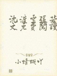 沈渡云张若琳全文免费阅读小说