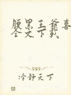 腹黑王爷喜当爹全文下载