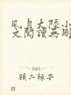 风月大陆小说全文阅读无删减