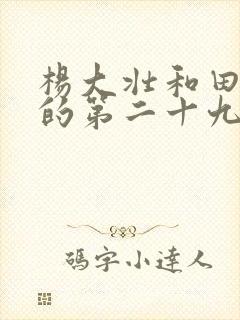 杨大壮和田桂花的第二十九