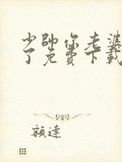 少帅你老婆又跑了免费下载txt