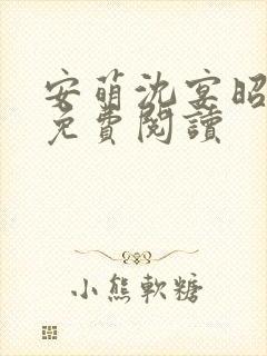 安萌沈宴昭小说免费阅读