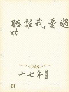 听说我爱过你txt