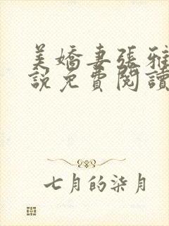 美娇妻张雅婷小说免费阅读