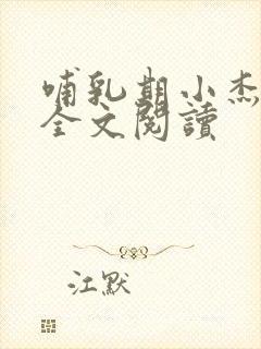 哺乳期小杰王芳全文阅读
