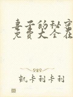 妻子的秘密小说免费大全在线阅读封面