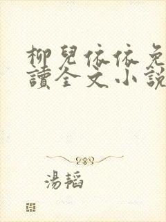 柳儿依依免费阅读全文小说